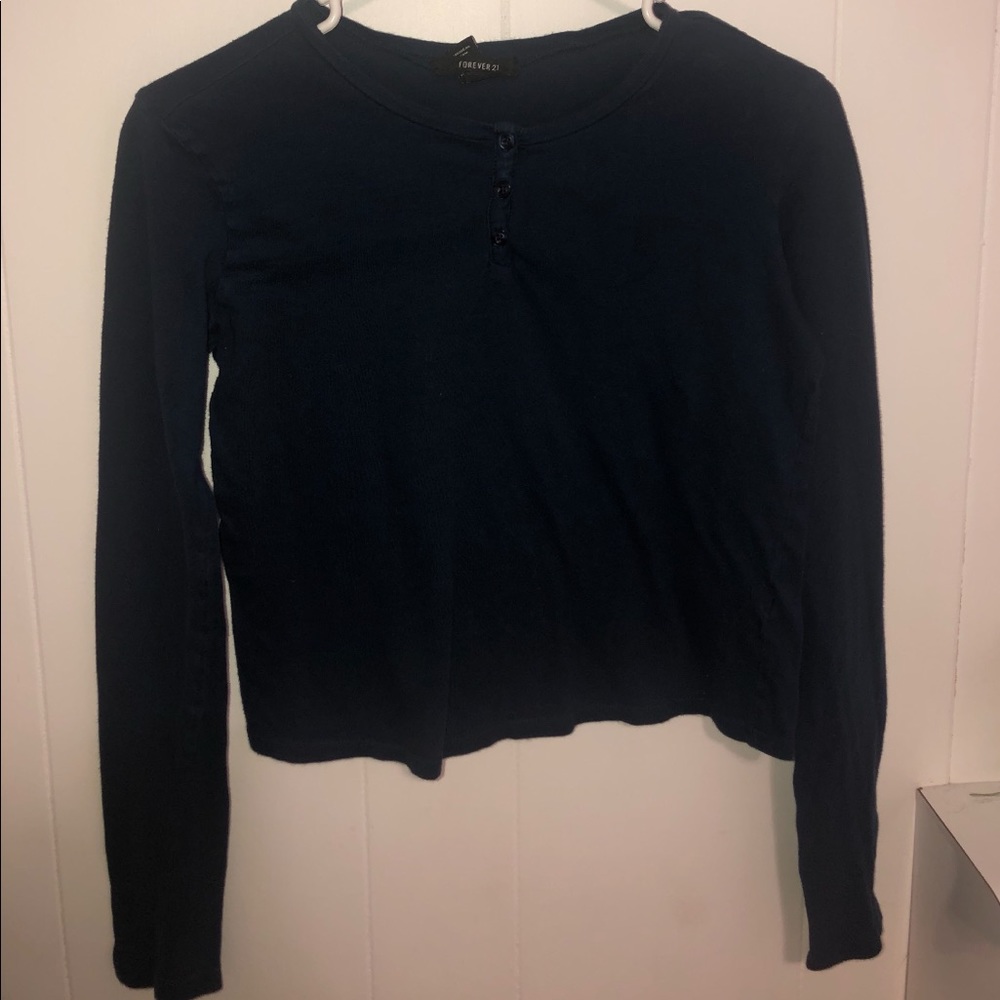 Small Forever 21 Long Sleeve Button Front